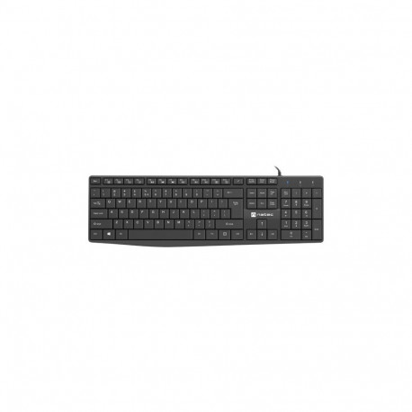 KEYBOARD NATEC NAUTILUS US LAYOUT BLACK SLIM