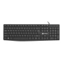 KEYBOARD NATEC NAUTILUS US LAYOUT BLACK SLIM
