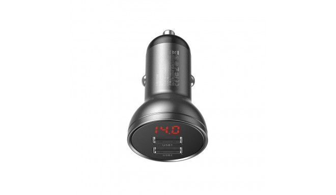 AURO LAADIJA 4.8A 2XUSB LED 24W