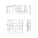 MIRROR CABINET BASIC 80 3D