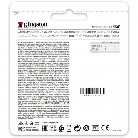 "STICK 64GB USB 3.2 Kingston DataTraveler Onyx Black"
