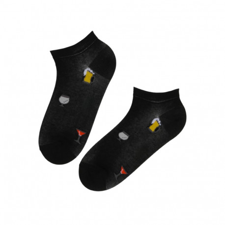 SOKISAHTEL DRINKS musta värvi madalad jookidega sokid 446