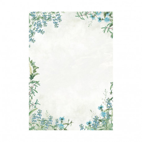 Kirjablankett Fiori Blue 100g/50lk