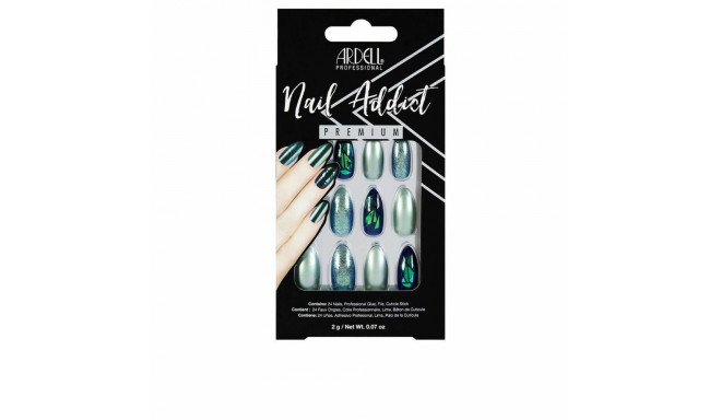 Искусственные ногти Ardell Nail Addict Green Glitter Chrome (24 pcs)