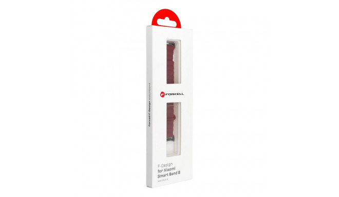 FORCELL F-DESIGN FX8 strap for XIAOMI Mi Band 8 wine