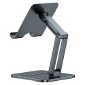 BASEUS Foldable Metal desk holder for tablet Grey BS-HP006