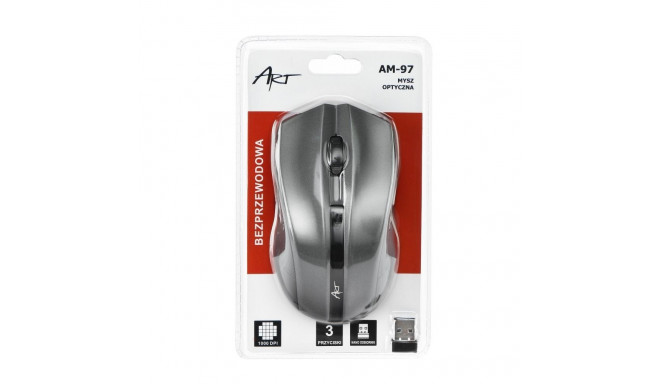ART wireless computer mouse 2,4G 1000 dpi AM-97 silver