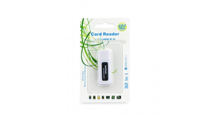 Memory Card Reader USB 2.0 black white