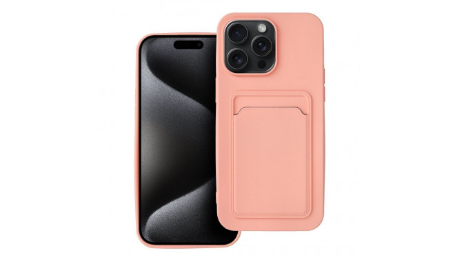 Case for iPhone 15 PRO MAX Card Case pink