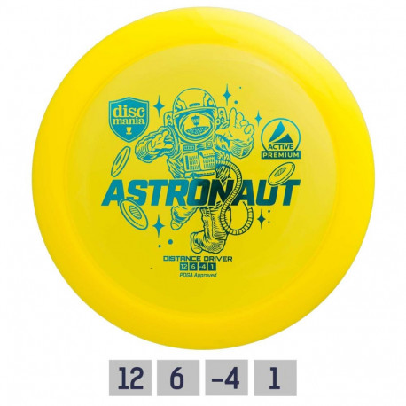 Discgolf DISCMANIA Distance Driver ASTRONAUT Active Premium Yellow 12/6/-4/1