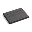 Mapp kummiga A4 Olof Bigso Box, Canvas Paper Laminate Black C68