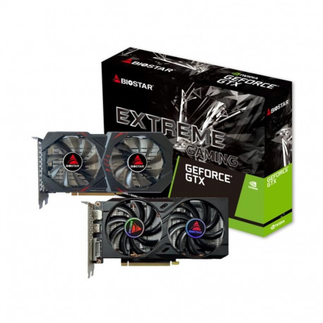 Biostar graphics card NVIDIA GeForce GTX 1660 TI 6GB GDDR6 192bit PCIE 3.0 16x GPU 1500 MHz Dual 
