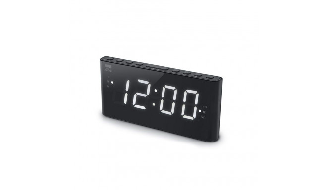 New-One Alarm function, CR136, Dual Alarm Clock Radio PLL, Black