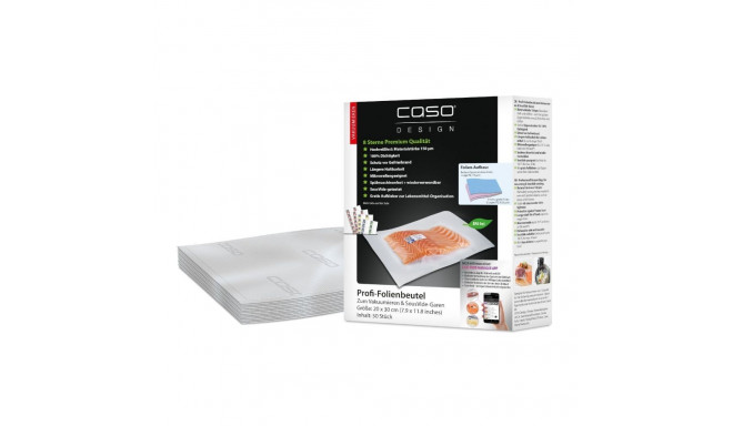 Caso Foil Bags 01219 50 units, Dimensions (W x L) 20 x 30 cm, Ribbed