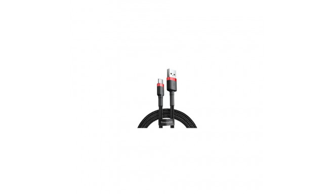 Baseus CABLE USB TO USB-C 1M/RED/BLACK CATKLF-B91