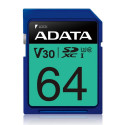 ADATA MEMORY SDXC 64GB V30/ASDX64GUI3V30S-R