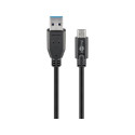 Goobay Sync&Charge Super Speed USB-C to USB A 3.0 charging cable 67999 Round cable, USB-C male, 