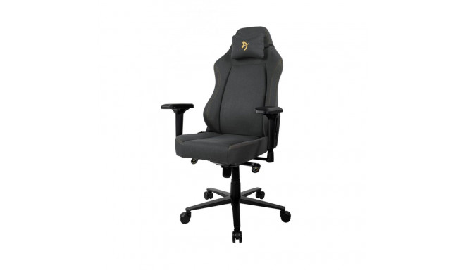 AROZZI Gaming Chair Primo Woven Fabric Black/Grey/Gold logo