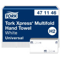 Lehtpaberrätikud Tork Xpress Multifold, 2-kih, 23.4x21.3 cm, 190 lehte, valge(H2) 471146 (20 tk)