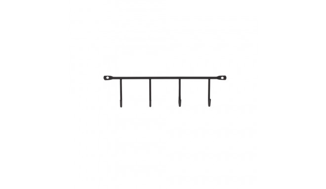 HANGER 4 HOOKS 250X59X32 BLACK 0309190