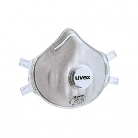 Respiraator Uvex silv-Air classic CaRBON 2320 FFP 3, eelvormitud klapiga, 3 tk pakis