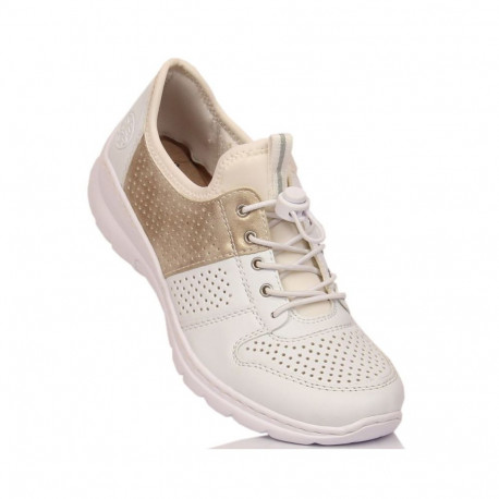 Comfortable Rieker W L3254-80 white shoes (40)