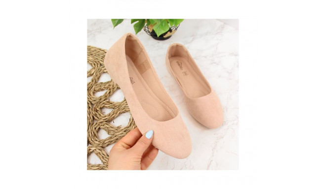 eVento W EVE205B suede ballet flats, beige (36)