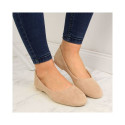 eVento W EVE205B suede ballet flats, beige (36)