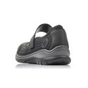 Comfortable openwork shoes Rieker W RKR575 black (41)