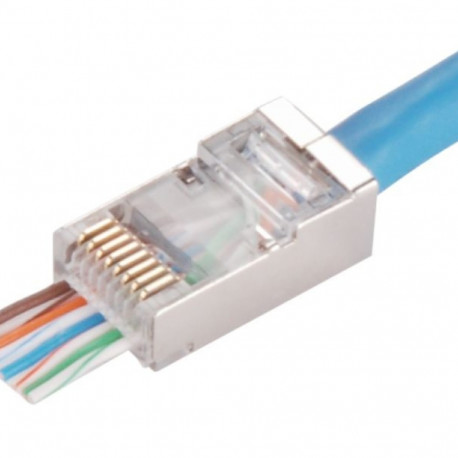 RJ45 STP Cat.5e straight-through plug (pack of 100)