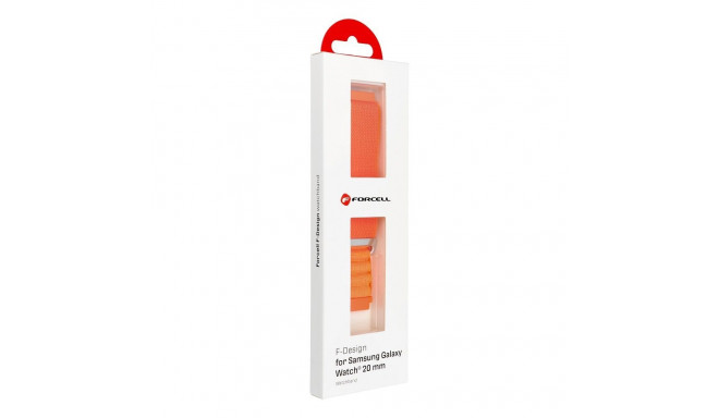 FORCELL F-DESIGN FS05 strap for SAMSUNG Watch 20 mm orange