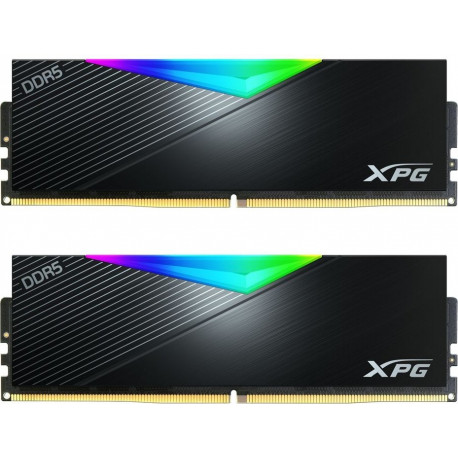 ADATA DDR5 32GB - 6400 - CL - 32 - Dual-Kit - AX5U6400C3216G-DCLARBK, Lancer RGB, XMP, black