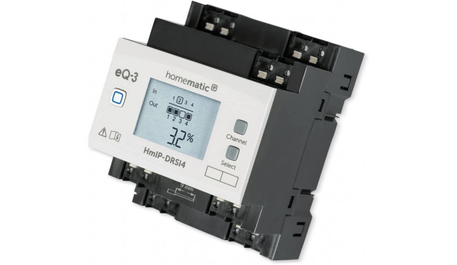 Homematic IP switching actuator for DIN rail mounting - 4-fold (HmIP-DRSI4), relay