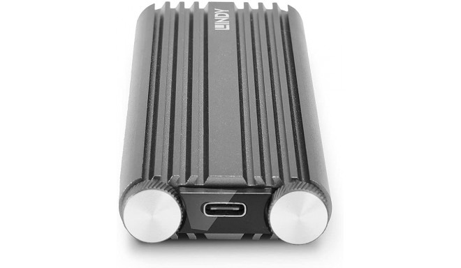 Lindy USB 3.2 Gen 2x2 NVMe M.2 SSD, Drive Enclosure (Silver)
