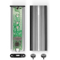 Lindy USB 3.2 Gen 2x2 NVMe M.2 SSD, Drive Enclosure (Silver)