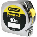 Stanley band size Powerlock, 10 meters (silver/yellow, 25mm, plastic housing)
