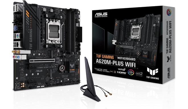 Asus emaplaat TUF Gaming A620M-Plus WiFi AM5