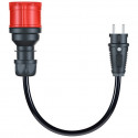 go-e adapter for Gemini flex 11 kW, CEE red three-phase current 16A > household socket (black, 30cm)