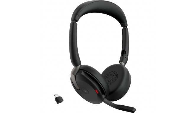 Jabra Evolve2 65 Flex Duo, Headset (black, Stereo, Microsoft Teams, USB-C, Link380c)