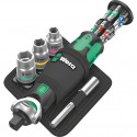 Wera 8009 Zyklop Pocket Set 2, 18-piece, bit set (black/green, reversible ratchet for 3/8, 1/4)