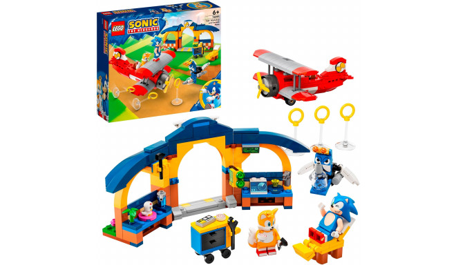 LEGO 76991 Sonic the Hedgehog Sonic Tails' Tornado Flyer with Workshop Construction Toy