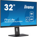 iiyama ProLite XUB3293UHSN-B5, LED monitor - 31.5 - black, Ultra HD/4K, HDMI, DisplayPort, USB-C, IP