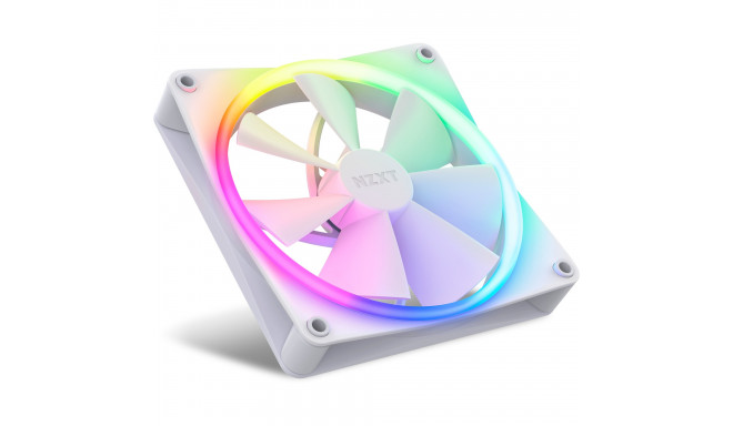 NZXT F140 RGB DUO Twin 140x140x25, case fan (white, pack of 2, incl. RGB controller)