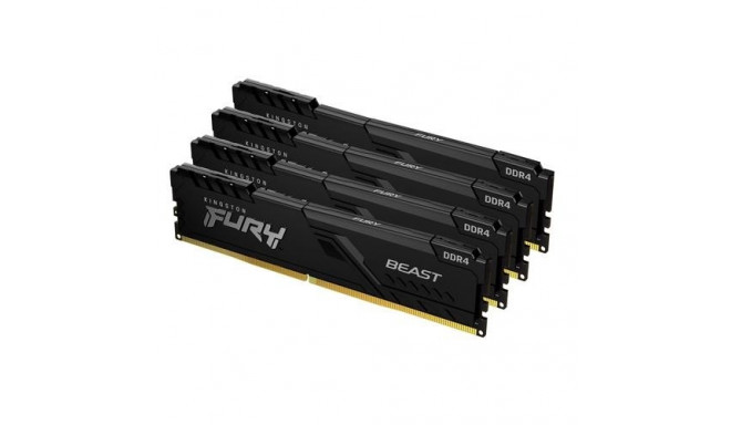 Kingston RAM Fury 32GB 3200MT/s DDR4 CL16 DIMM (Kit of 4) Beast Black