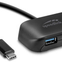 SNAPPY EVO USB Hub, 4-Port, Type-C to USB 3.0, USB 3.1 Gen 1, USB 3.2 Gen 1 (5 Gbit-s), black