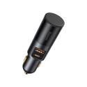 Auto kiirlaadija sigaretisüütaja pordiga 12-24V 120W USB + USB-C, hall