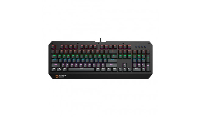 CANYON keyboard Hazard GK-6 RGB US/RU Wired Black