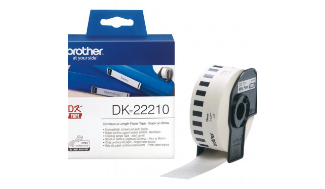 BROTHER DK22210 paber valge QL550 QL500 jaoks 29mm x 30.48