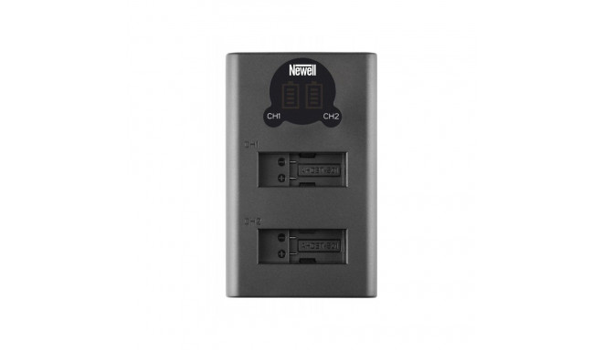 Dual-channel charger set and two SPJB1B batteries Newell DL-USB-C for GoPro Hero 8
