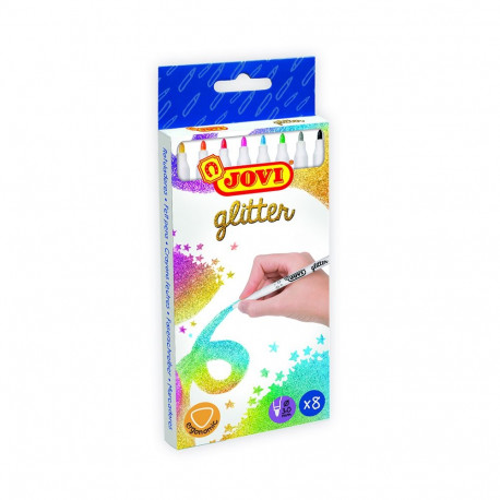 Viltpliiatsid Jovi, Glitter, 8tk